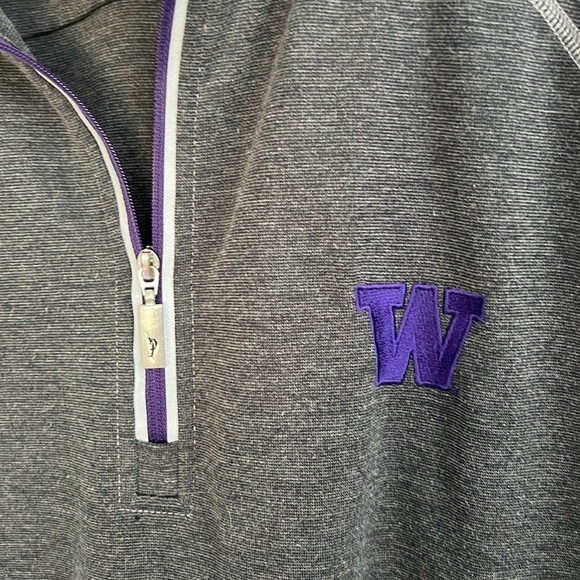 Tommy Bahama Men’s 1/4 Zip Island Pulllover University of Washington Medium - Picture 6 of 10
